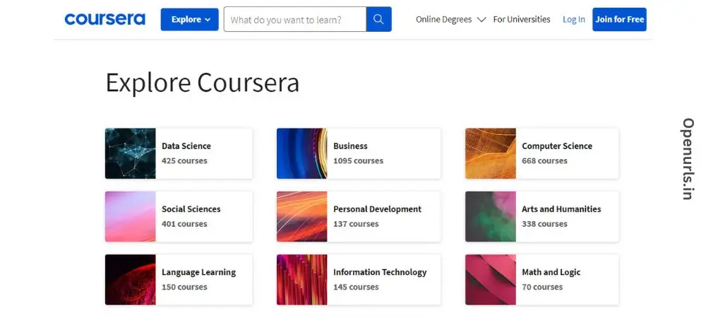 Coursera Online Course Platform